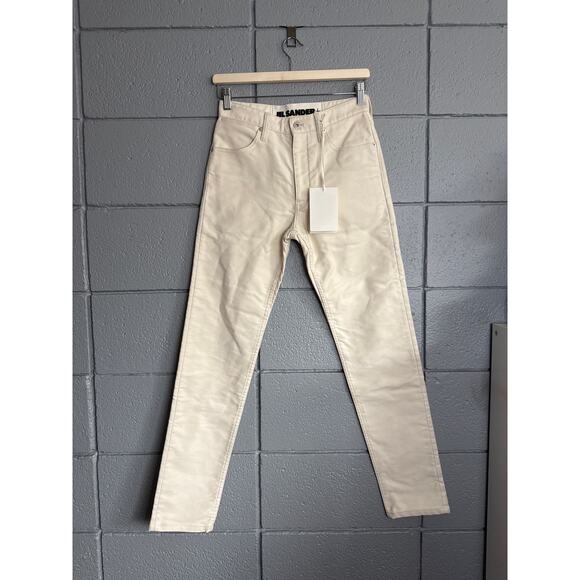 NWT Women's Jil Sander 100% Cotton 5 Pocket Jeans size 26 Designer Quiet Luxury - Picture 3 of 4